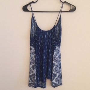 Blue tank loose and comfy!